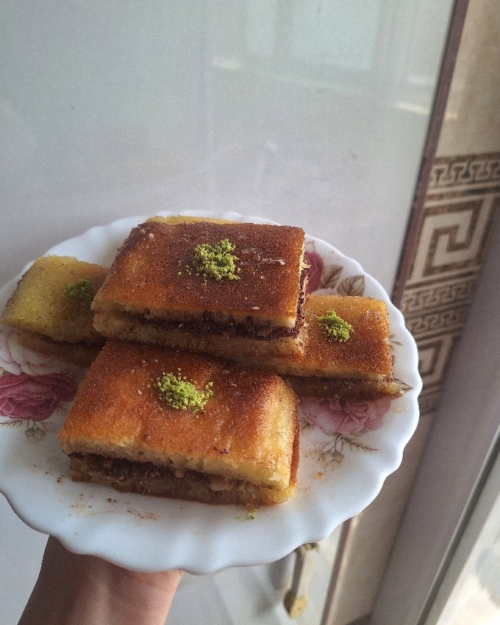 عکس خاگینه مغز دار دولایه