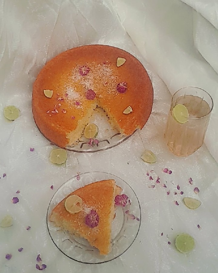 کیک لیمو نارگیلی