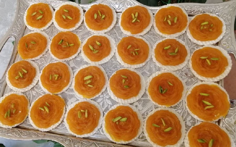 عکس تزئین حلوا
