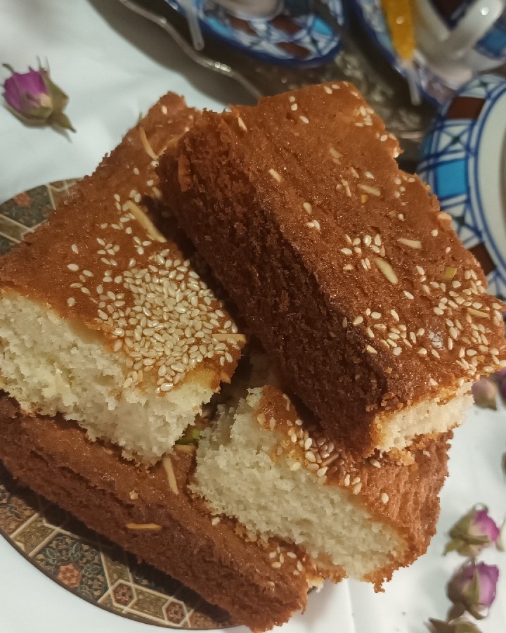 عکس کیک تخته ای ساده