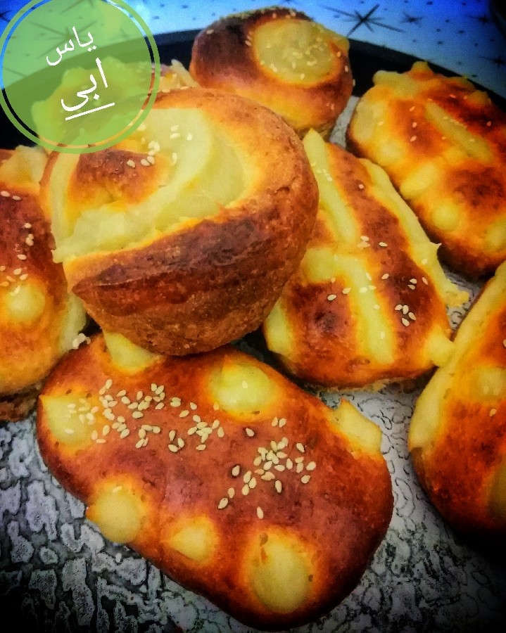 عکس نان شیرمال کرم دار 