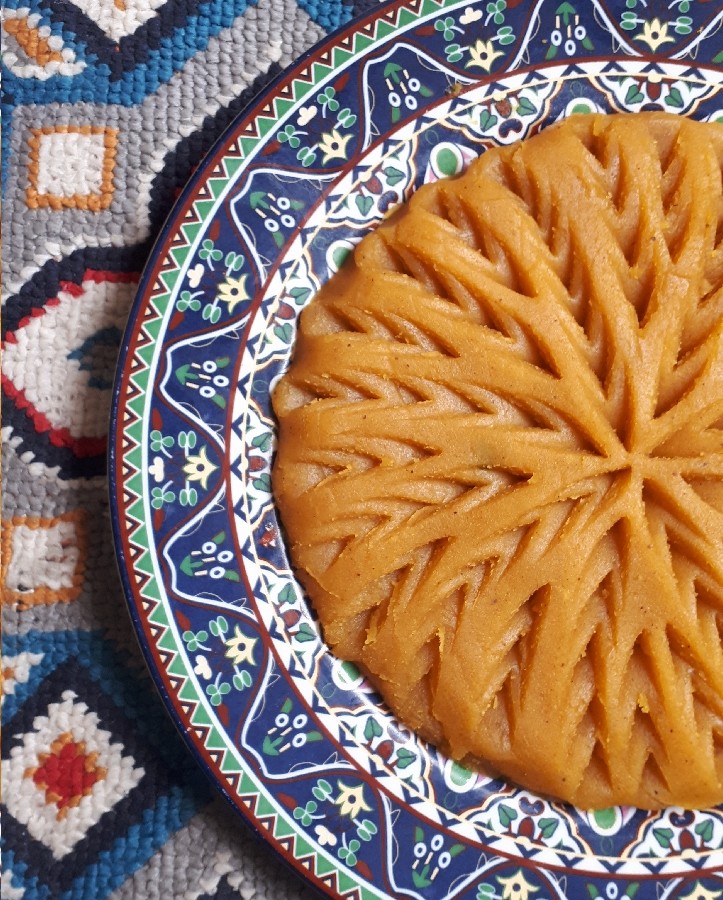عکس حلوا زعفرونی
