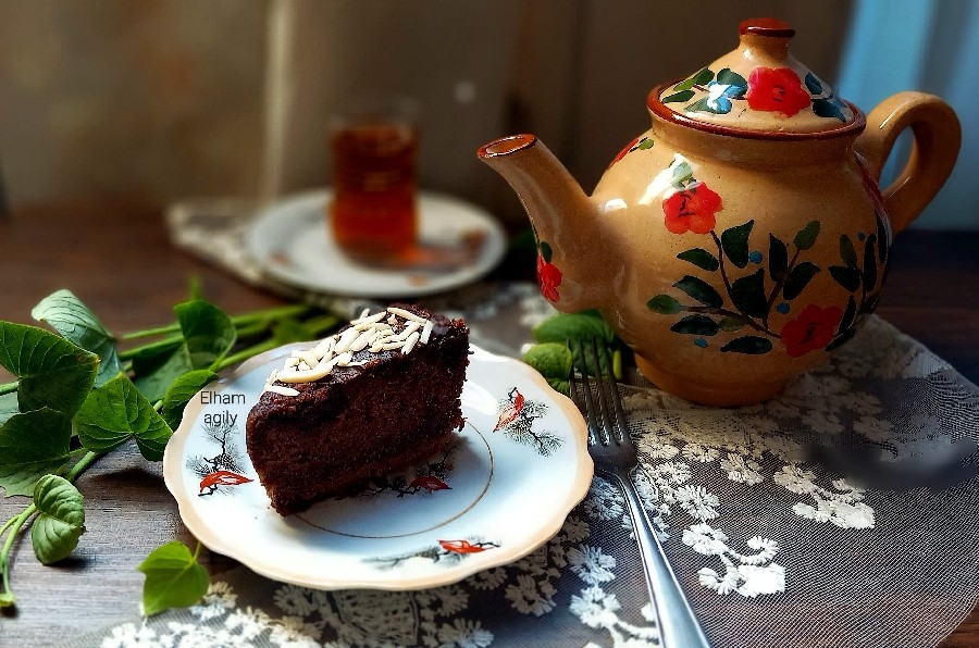 عکس کیک خیس شکلاتی?