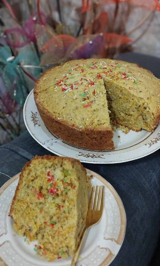 عکس کیک هویج گردو