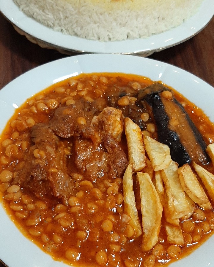 عکس  خورش قیمه بادمجان