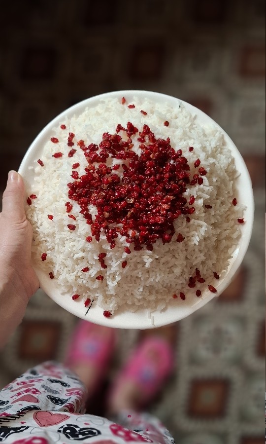 زرشک پلو با مرغ