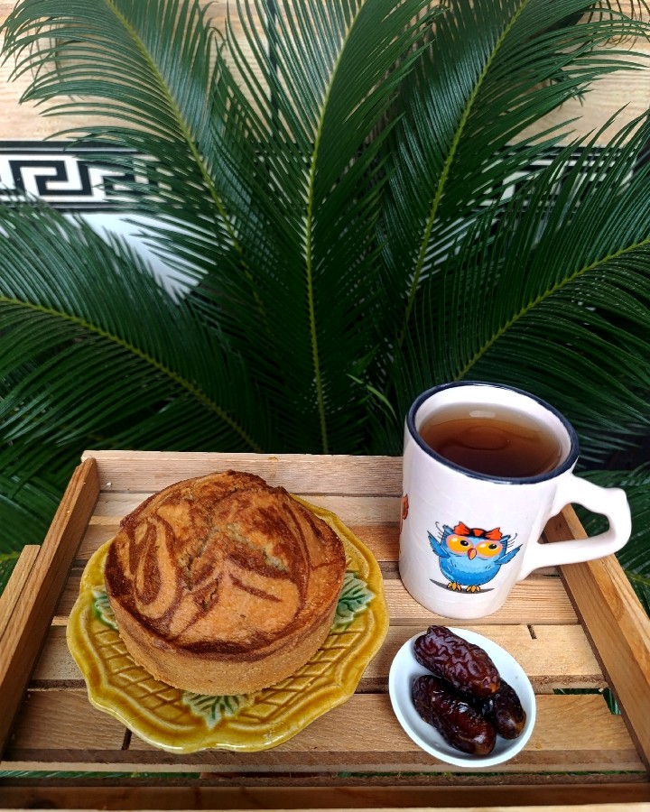 عکس کیک نسکافه وانیلی