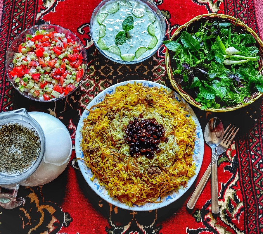 عکس رشته پلو