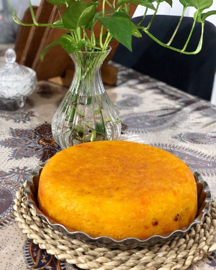 عکس تهچین مرغ