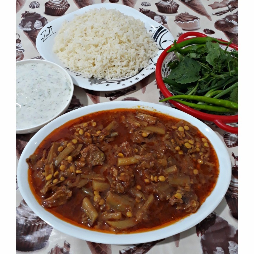 عکس خورشت کنگر ִֶָ֪֢