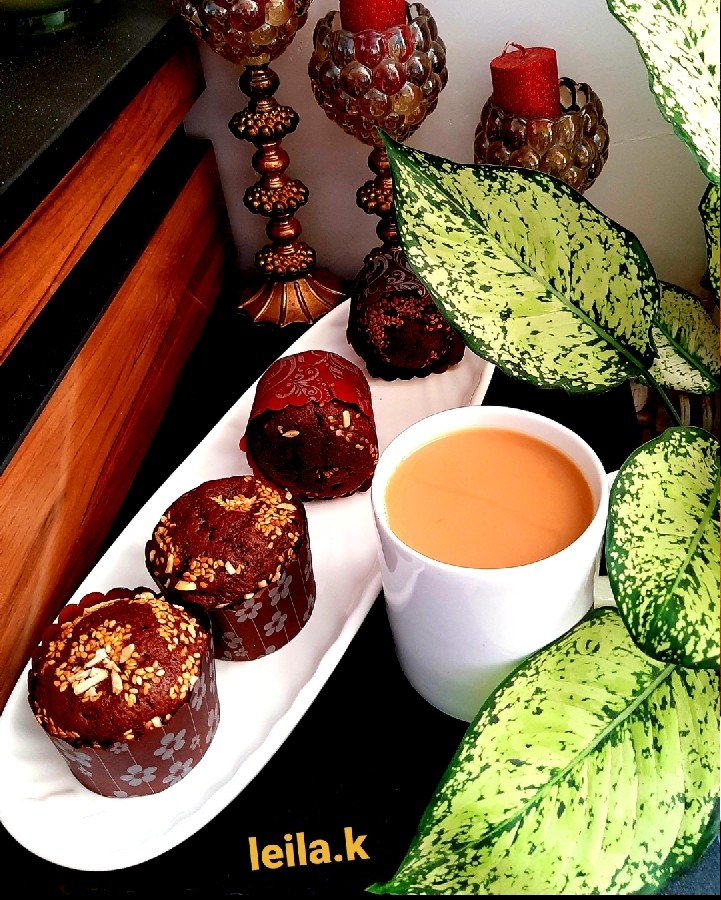 عکس چای کرک و کیک عصرانه