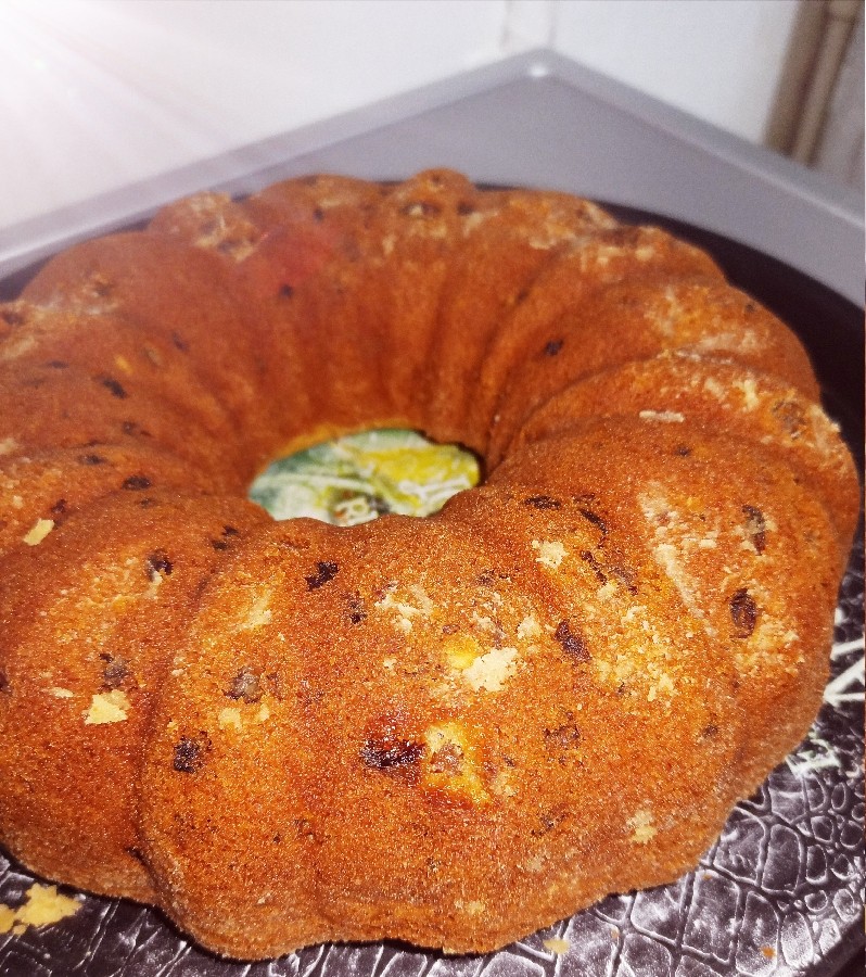 عکس کیک گردو کشمش