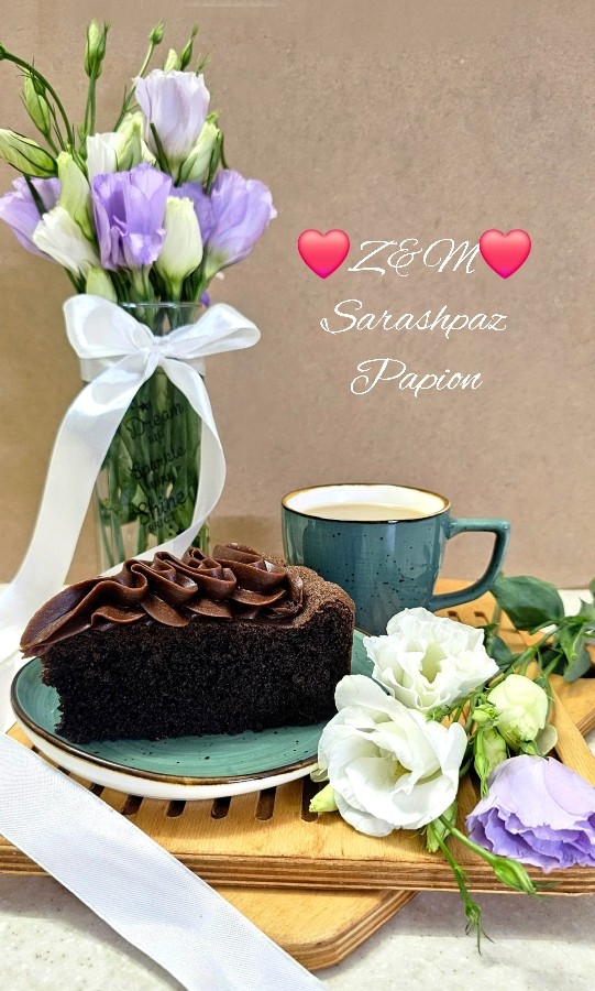 عکس کیک شکلاتی پنبه ای 