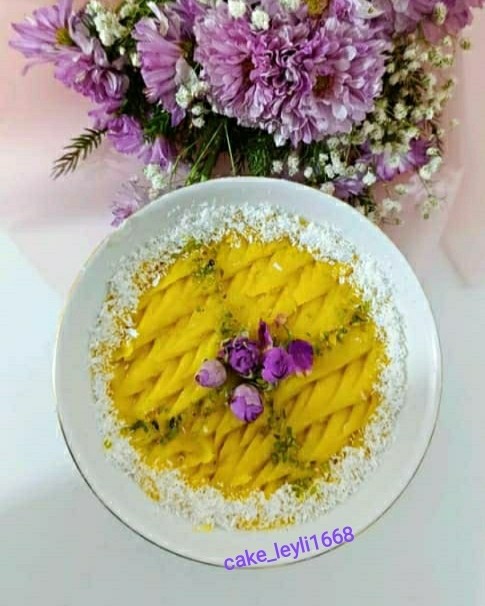 عکس حلوا زعفرانی ✨