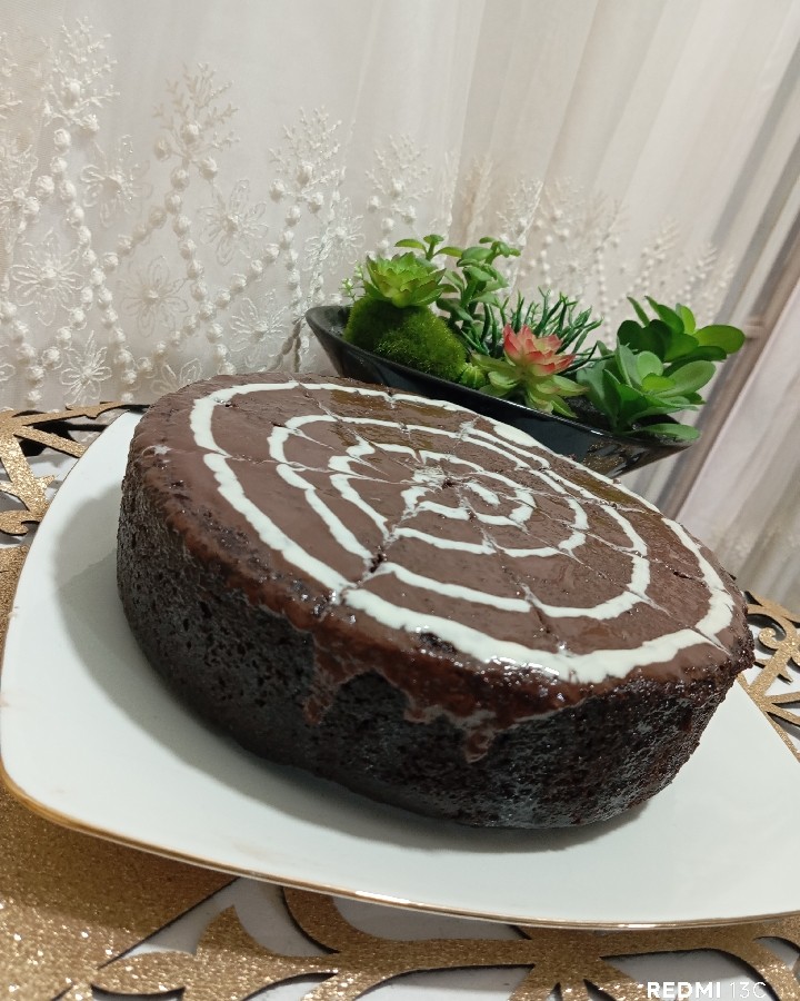 عکس کیک خیس شکلاتی 