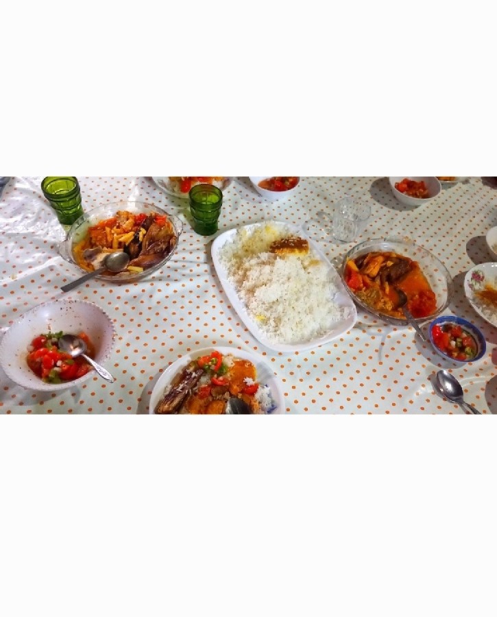 عکس پلو و خورش بادمجان 