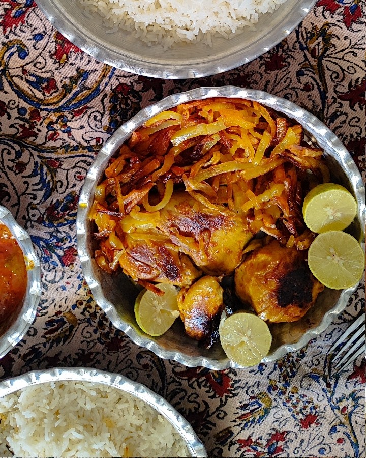 عکس پلو چلو مرغ مجلسی 