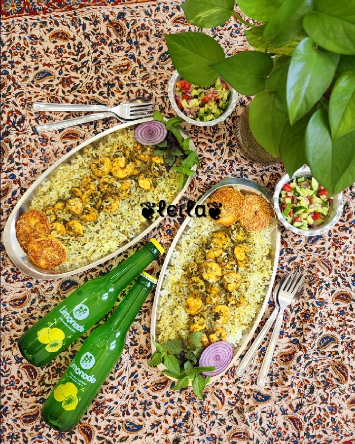 عکس میگو پلو