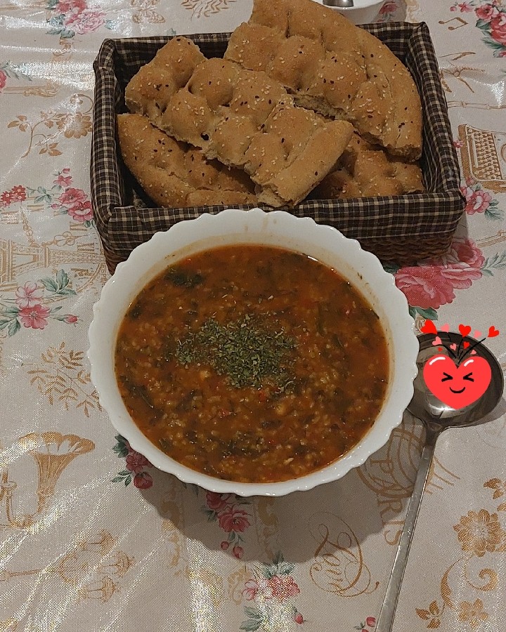 عکس آش گوجه‌فرنگی  خوشمزه 