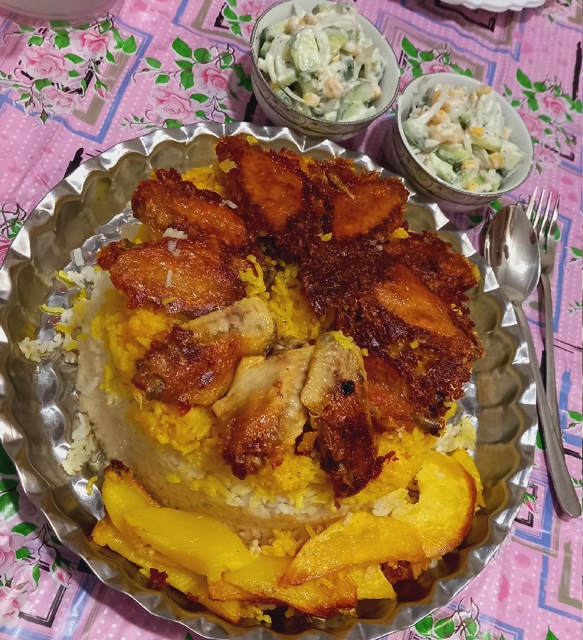 عکس ته چین بال مرغ