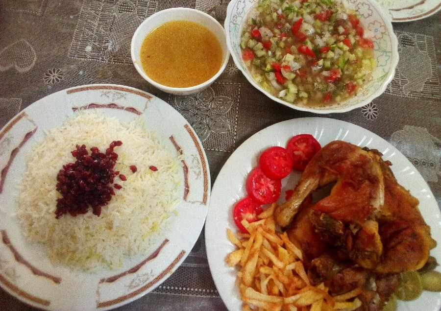 عکس سلام دوستان ناهار مورد علاقه