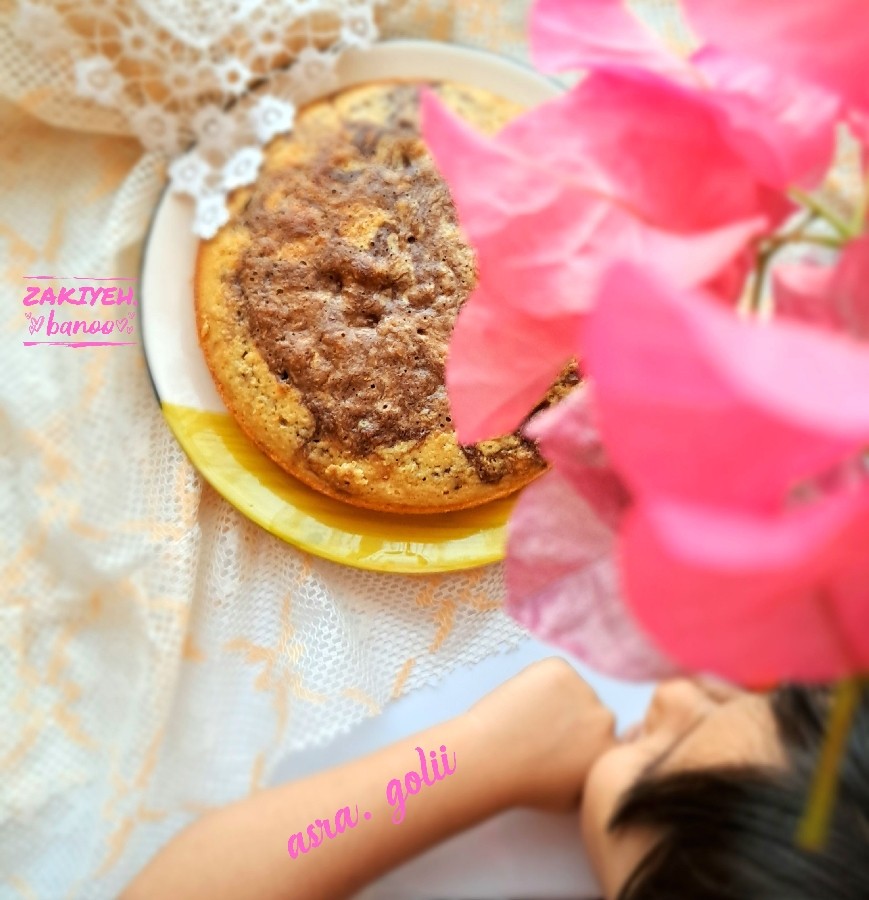 عکس زبرا کیک پنبه ای