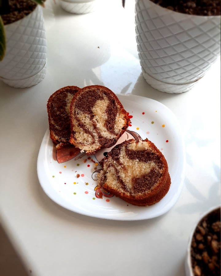 کیک زبرا ، کاپ کیک خونگی 