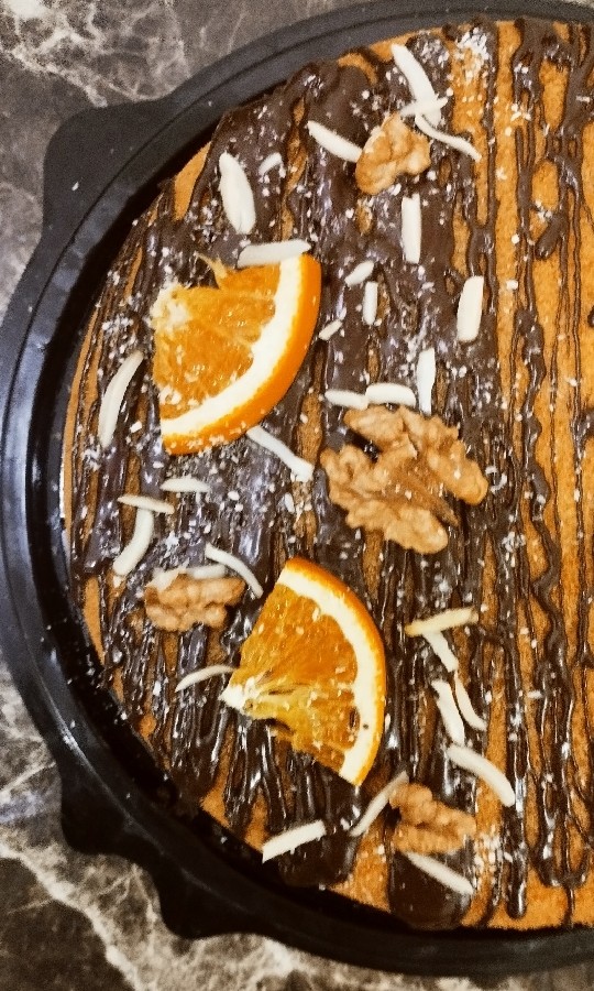 عکس کیک پرتقالی