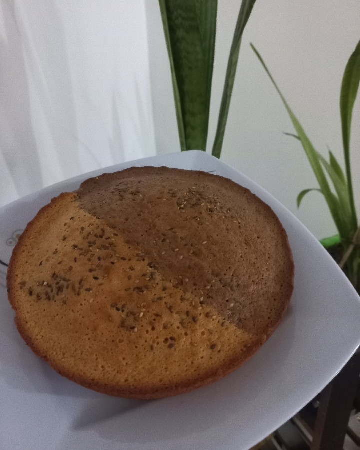 عکس کیک دو رنگ ساده