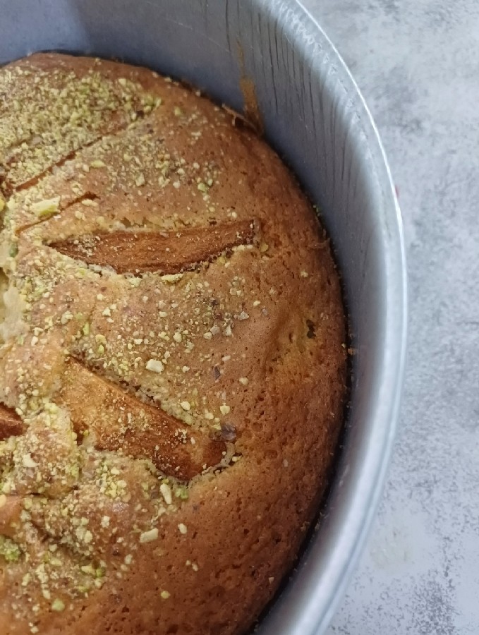 عکس کیک سیب و دارچین