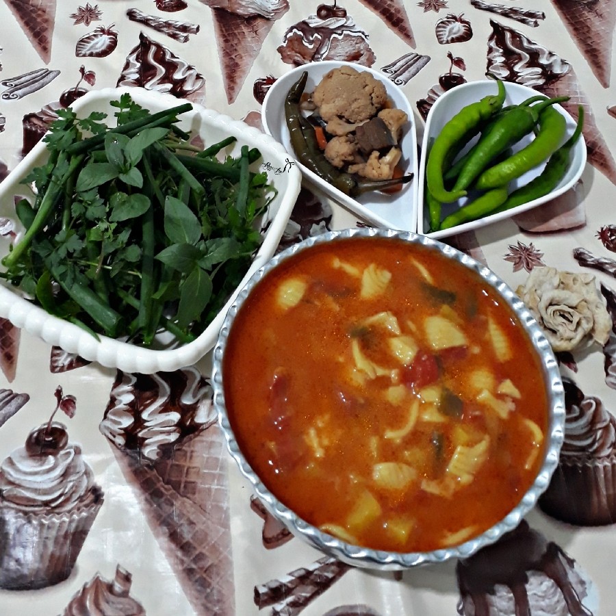 عکس اشکنه ماکارانی ִֶָ֪֢