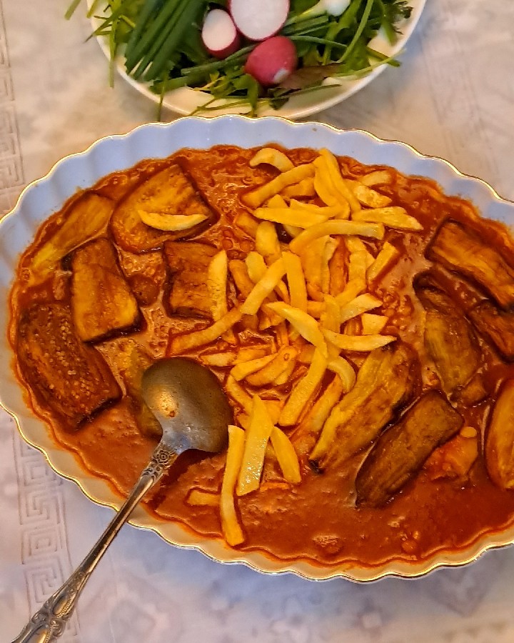 عکس خورشت قیمه بادمجان 