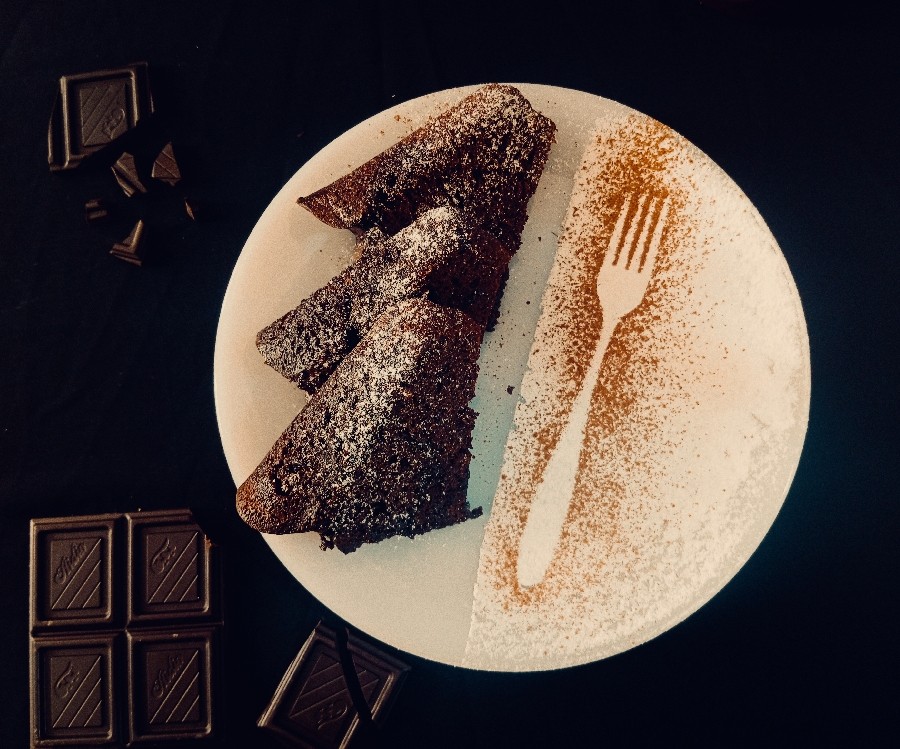 عکس کیک خیس شکلاتی