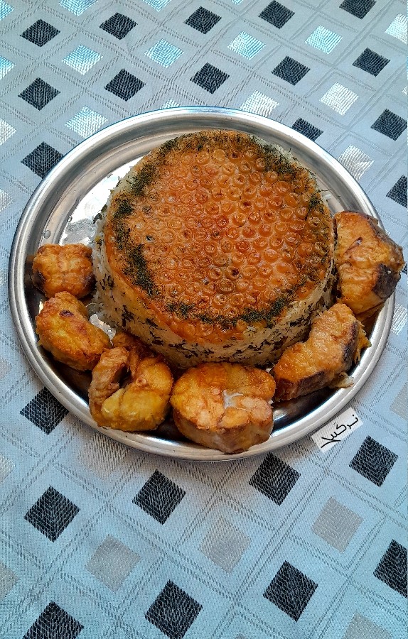 عکس سبزی پلو با ماهی