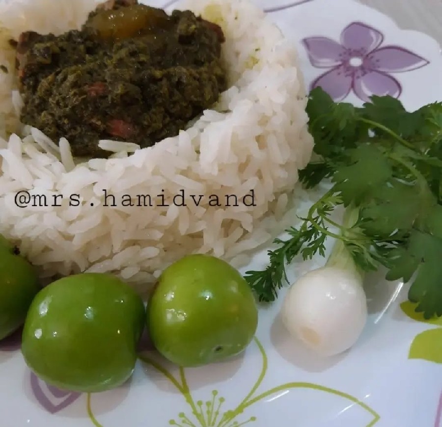 عکس خورش گوجه سبز