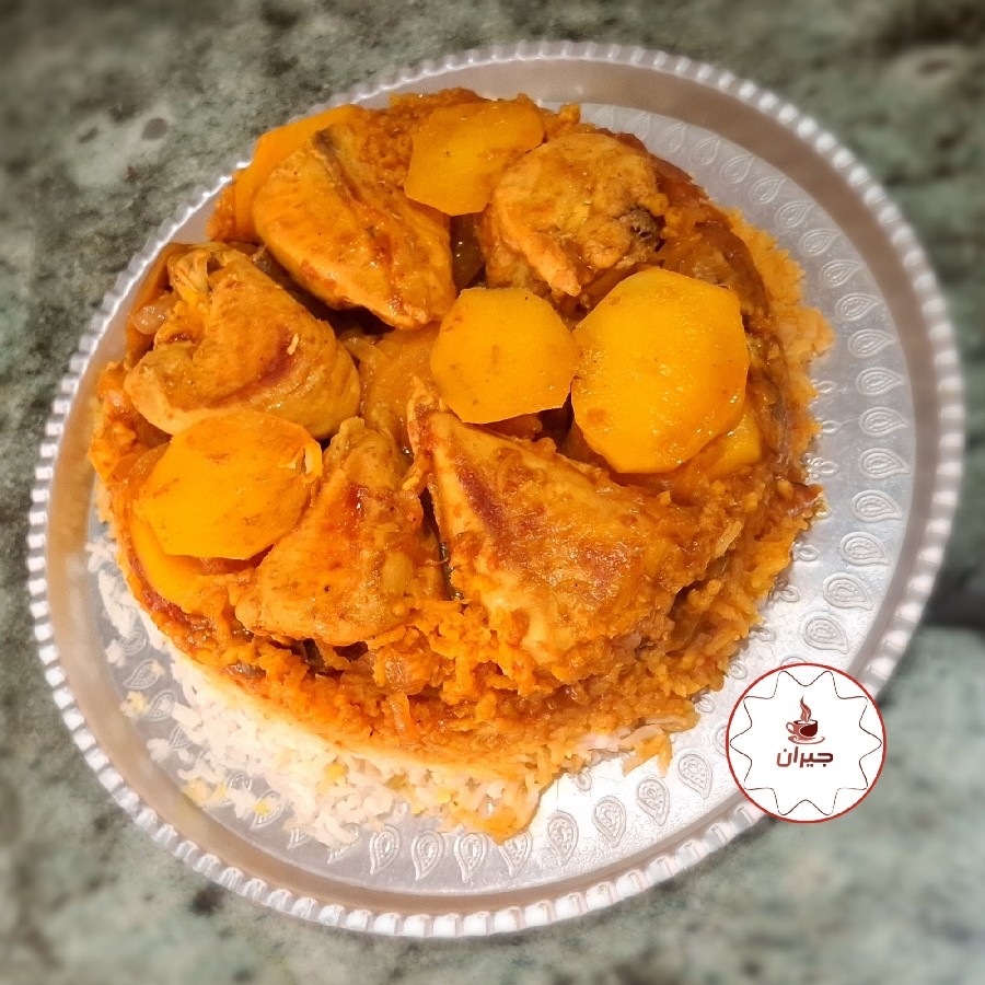 عکس مقلوبه مرغ