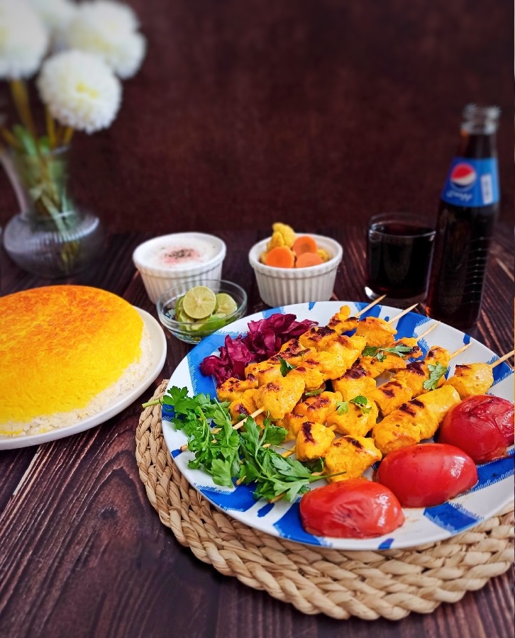 عکس جوجه کباب تابه ای
