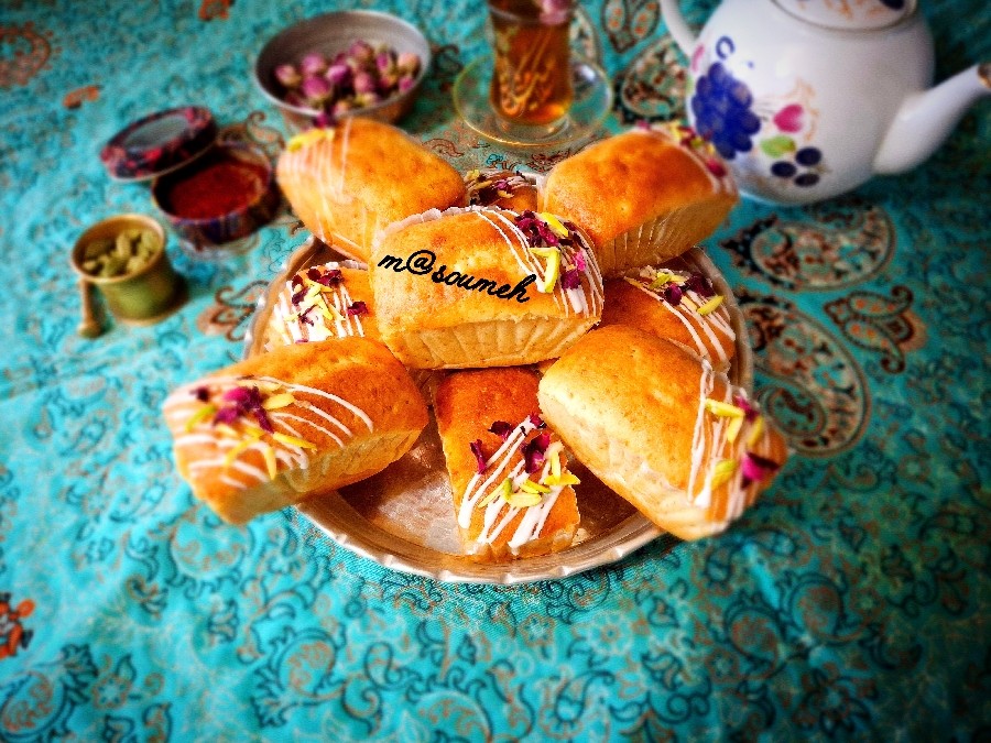 عکس ##کیک_هل_گلاب 