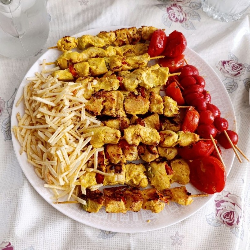 عکس جوجه کباب تابه ای
