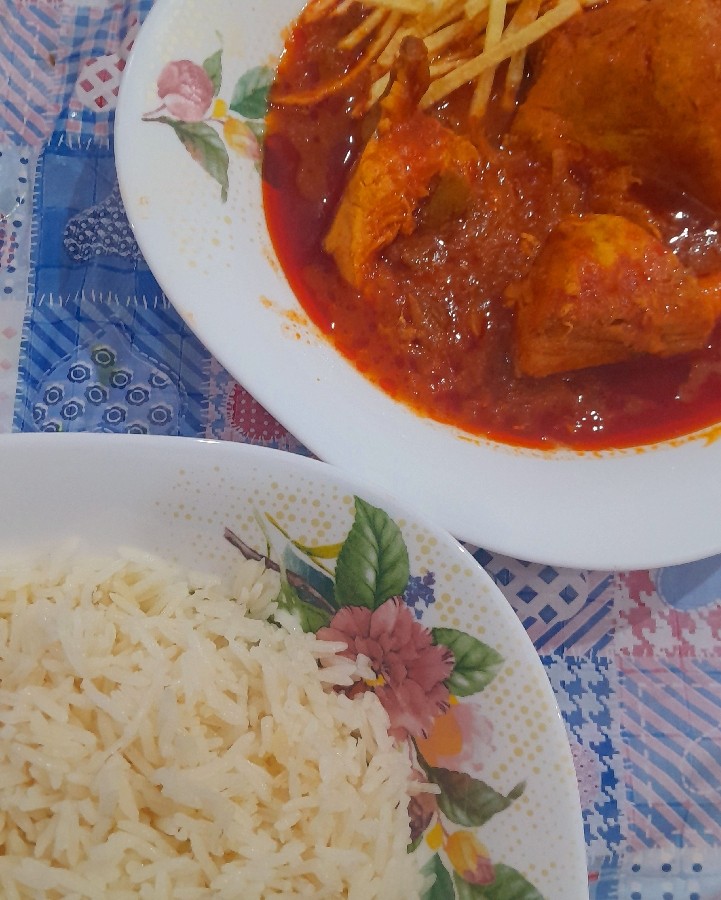 عکس برنج و مرغ