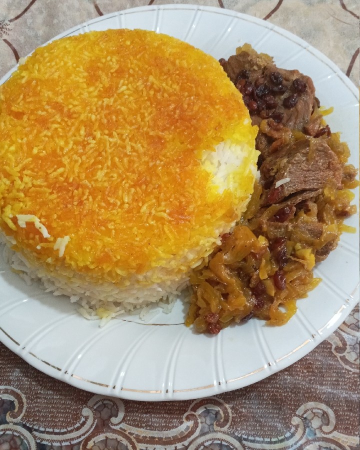 عکس خورا ک گوشت با برنج 