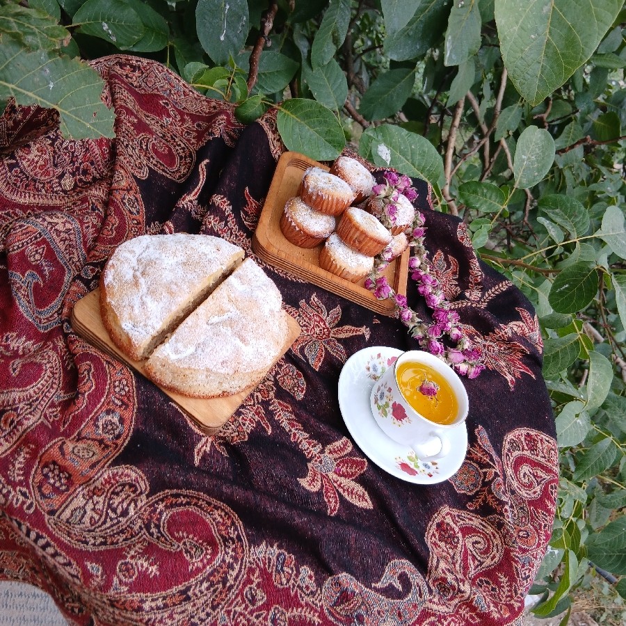 عکس کیک پایه سیب