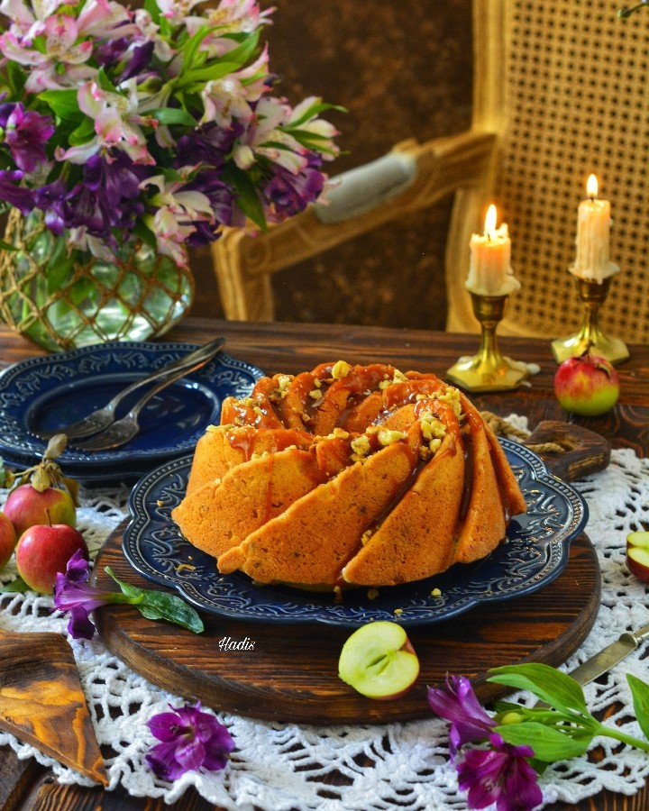 عکس کیک کاراملی