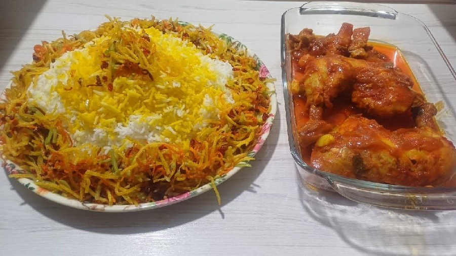 عکس چلو مرغ 