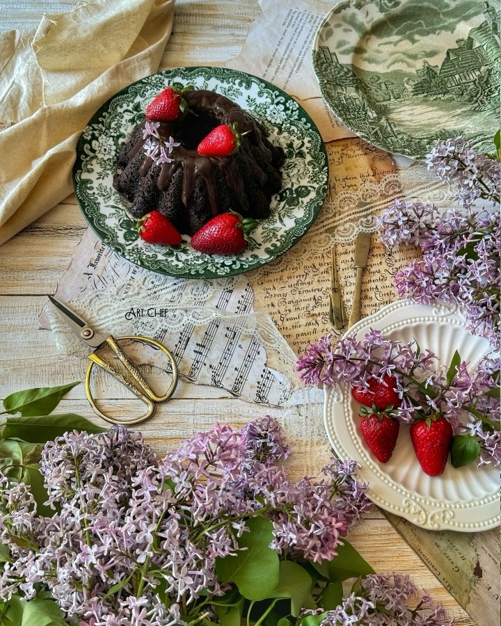 عکس کیک شکلاتی