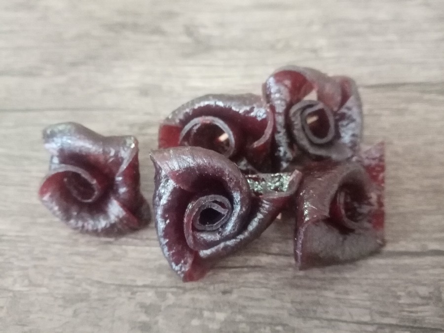 عکس لواشک به شکل گل رز