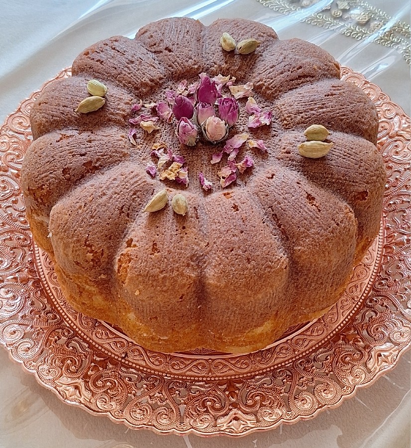 عکس کیک هل و گلاب