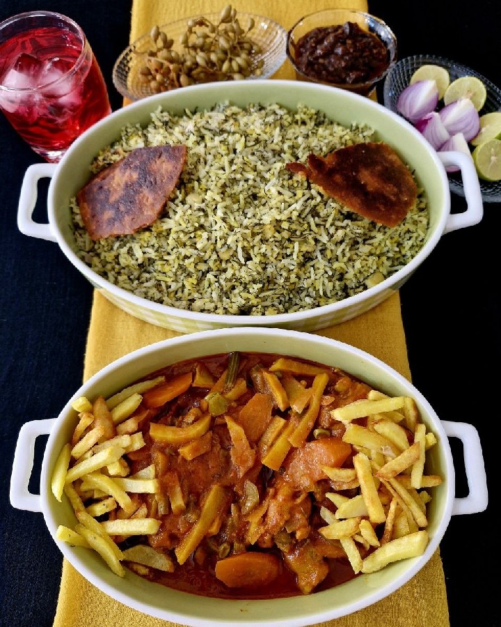 عکس
باقالی پلو با مرغ
