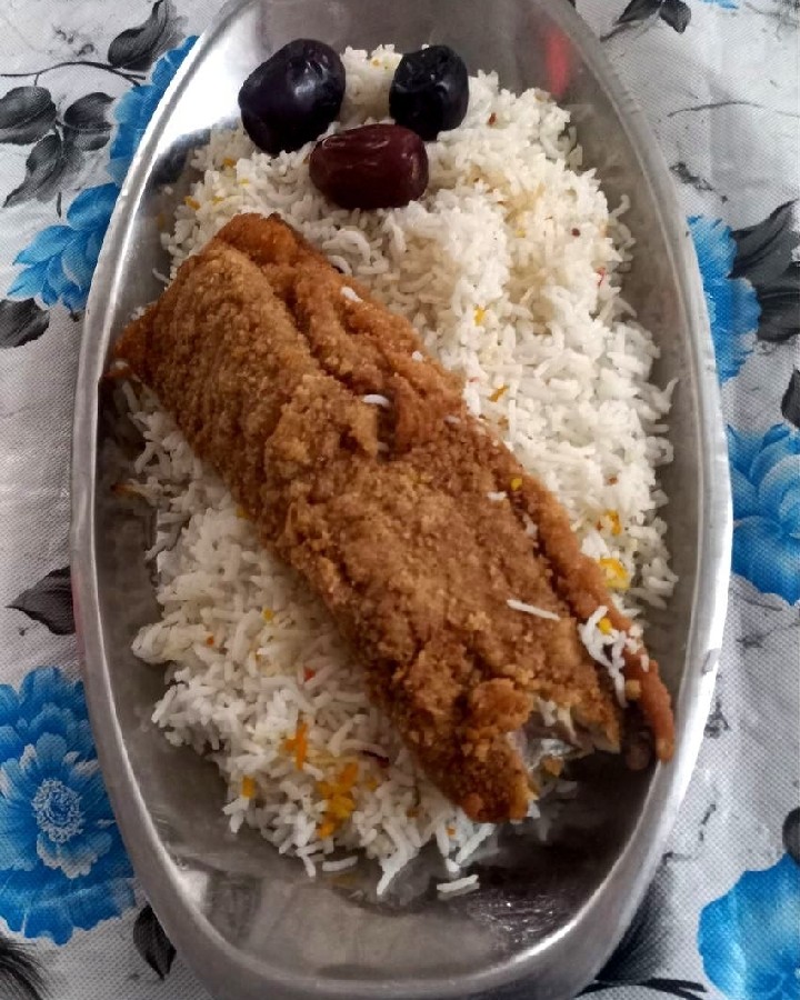 عکس پلو ماهی غذای حرم