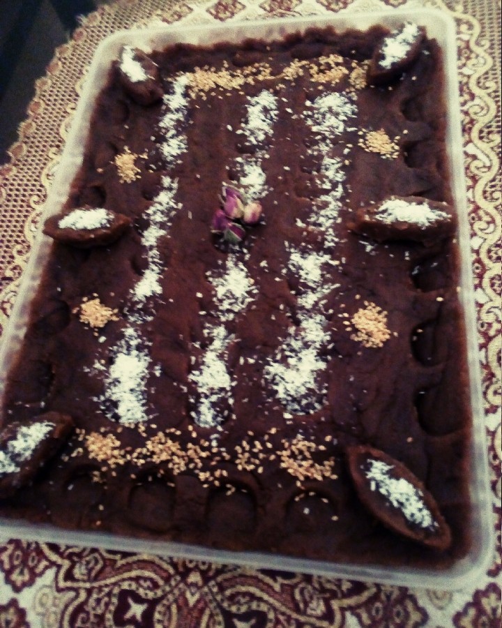 عکس حلوای دارچین گلاب 